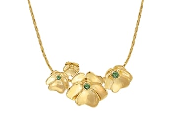 Forgyldt collier  - Pansy